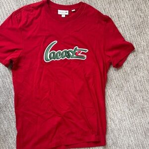 Lacoste Classic Logo Tee in Cardinal Red